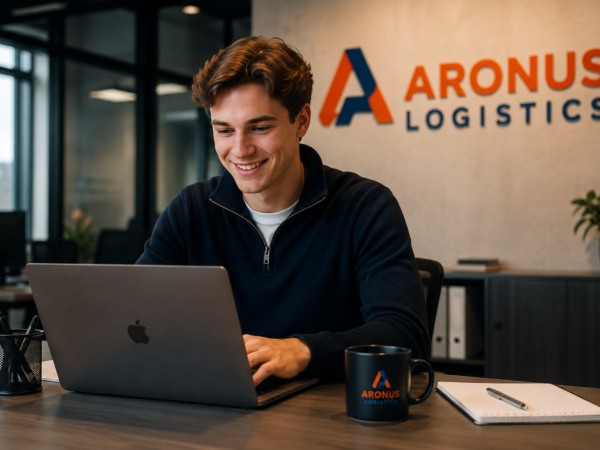 Student met laptop